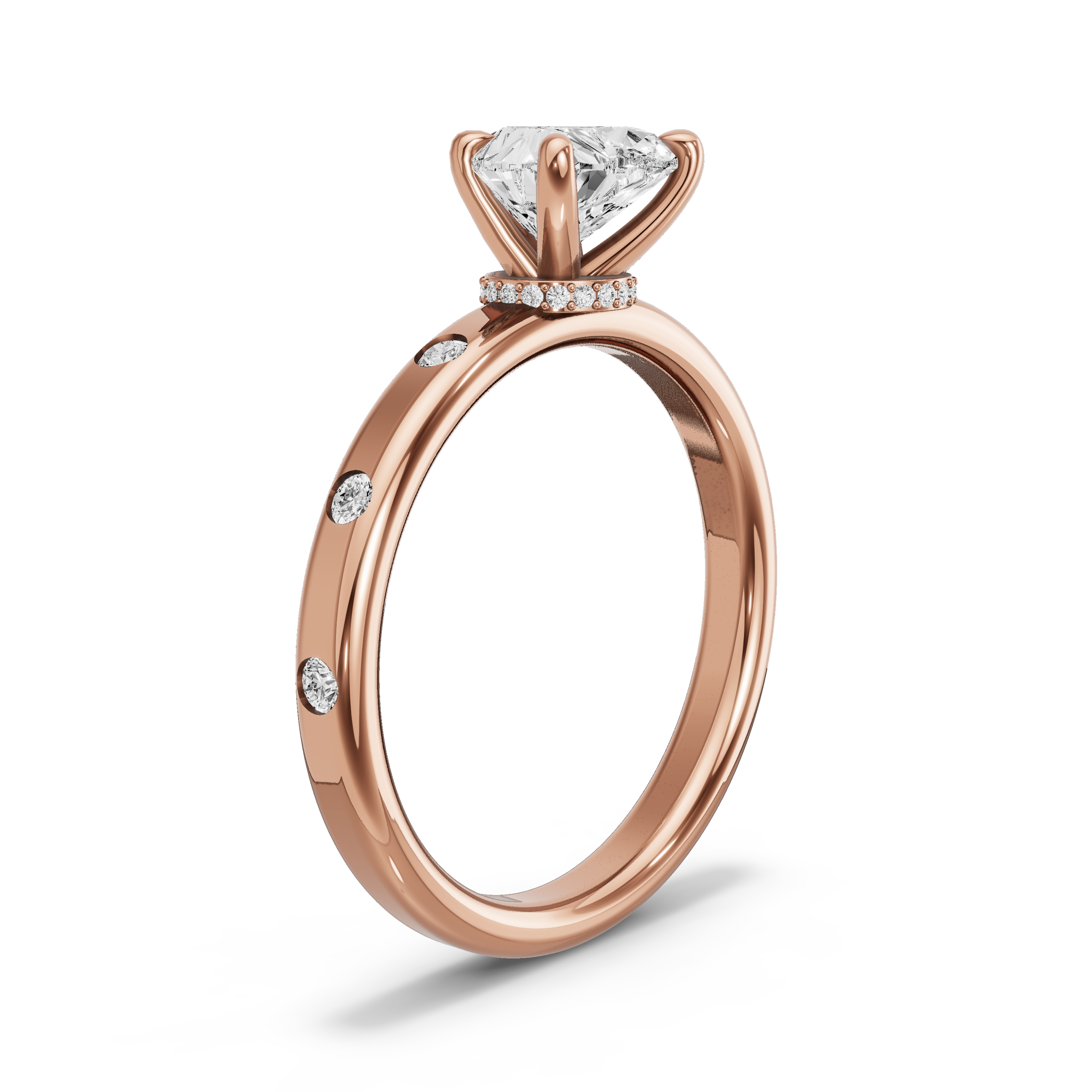 Image for heart-hidden-halo-ring-with-sleek-accent-band-in-10k-rose-gold