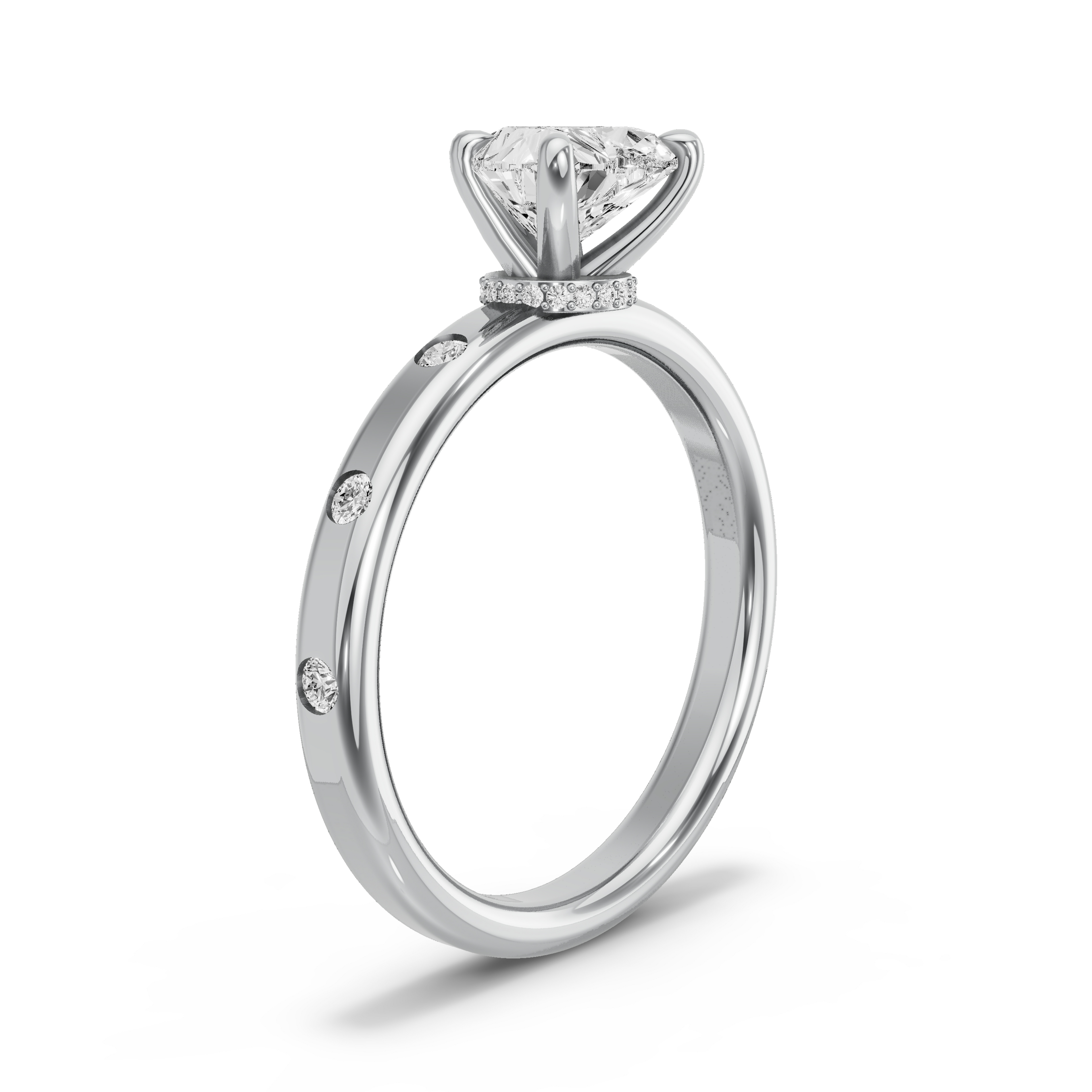 Image for heart-hidden-halo-ring-with-sleek-accent-band-in-950-platinum