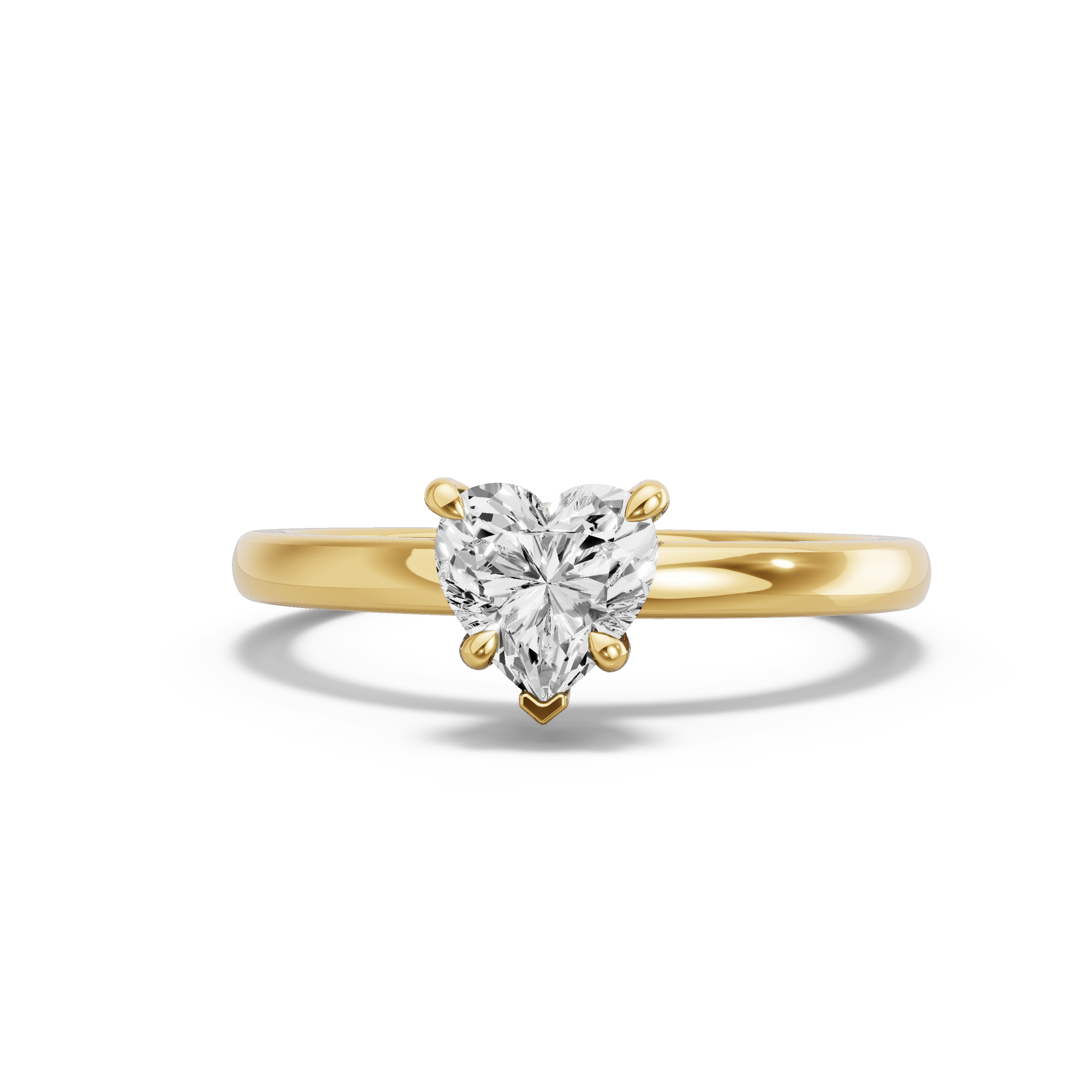 Image for heart-hidden-halo-ring-with-solitaire-band-in-14k-yellow-gold