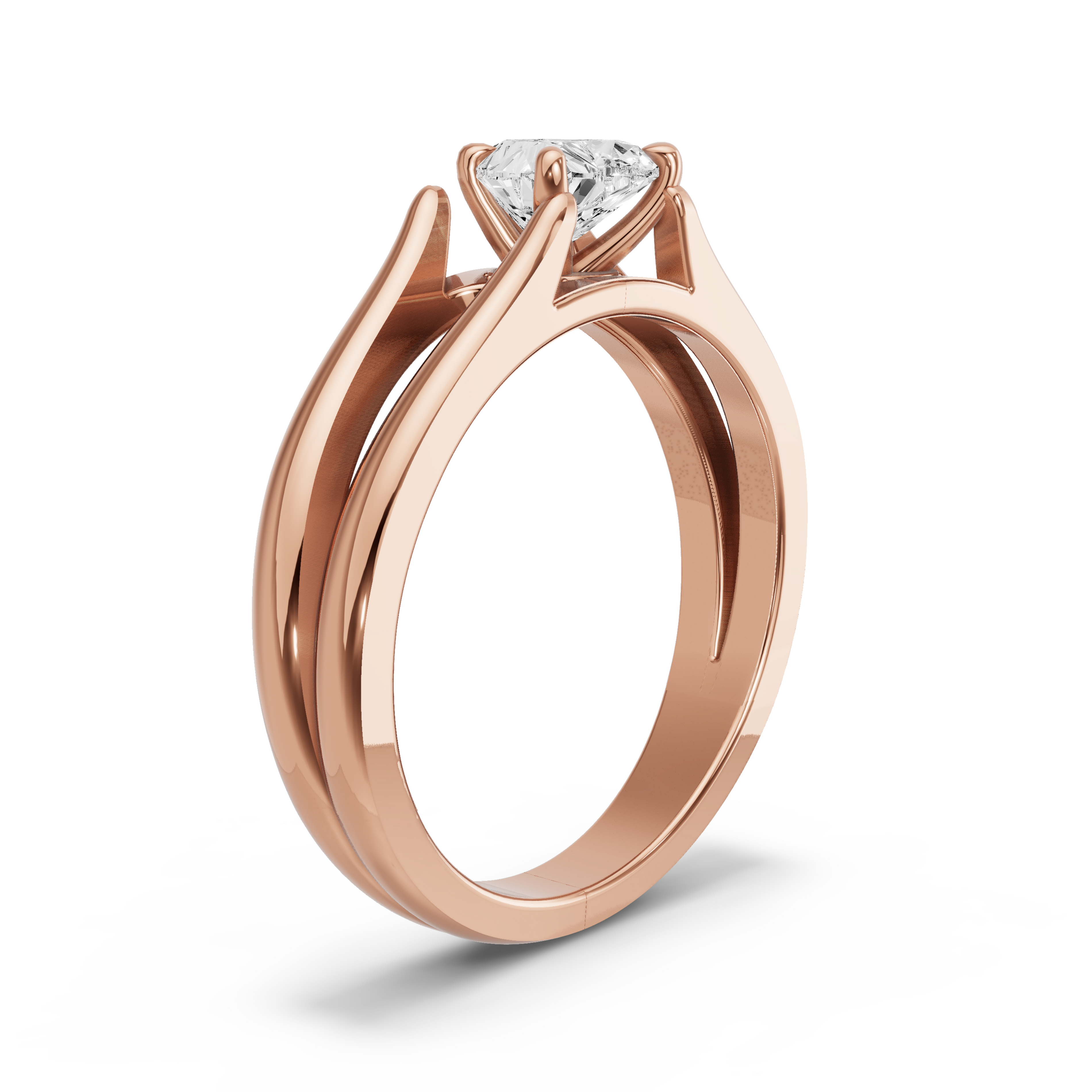 Image for heart-hidden-halo-ring-with-split-ring-solitaire-band-in-14k-rose-gold