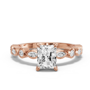 Image for Radiant Hidden Halo Ring with Alternating Marquise band