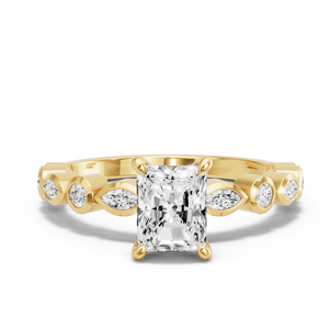 Image for Radiant Hidden Halo Ring with Alternating Marquise band