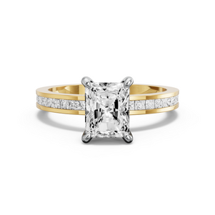 Image for Radiant Hidden Halo Ring with Channel band