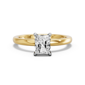Image for Radiant Hidden Halo Ring with Solitaire band