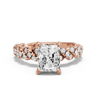 Image for Radiant Hidden Halo Ring with Twist Pave band