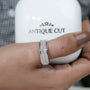 Sustainable lab grown diamond wedding band
