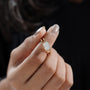 Luxury east west radiant cut diamond ring
