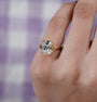 Lab grown radiant diamond engagement ring with claw prong setting