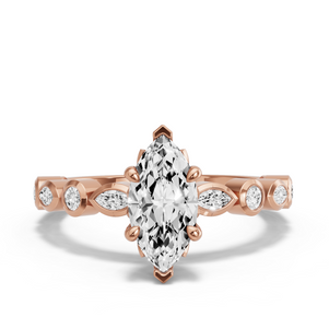 Image for Marquise Lotus Basket Ring with Alternating Marquise band