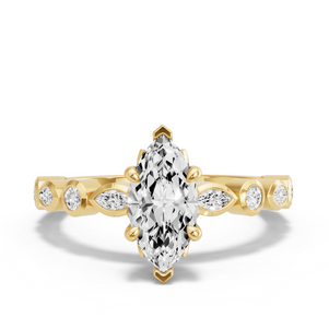 Image for Marquise Lotus Basket Ring with Alternating Marquise band