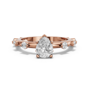 Image for Pear Lotus Basket Ring with Floating Station band