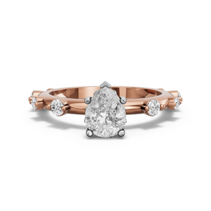 Image for Pear Lotus Basket Ring with Floating Station band