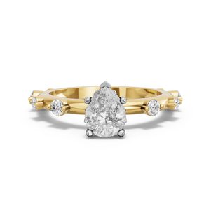 Image for Pear Lotus Basket Ring with Floating Station band