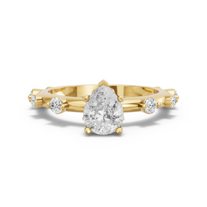 Image for Pear Lotus Basket Ring with Floating Station band