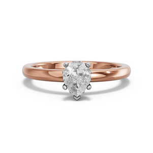Image for Pear Lotus Basket Ring with Solitaire band
