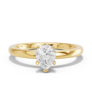 Image for Pear Lotus Basket Ring with Solitaire band