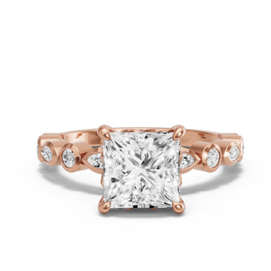 Image for Princess Lotus Basket Ring with Alternating Marquise band