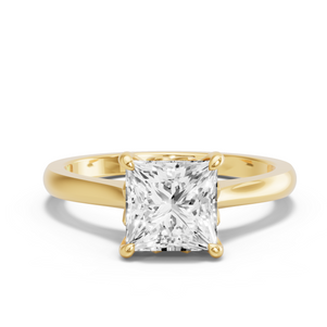 Image for Princess Lotus Basket Ring with Knife Edge Cathedral band