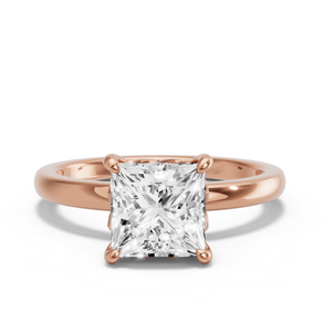 Image for Princess Lotus Basket Ring with Solitaire band