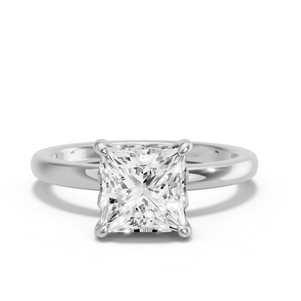 Image for Princess Lotus Basket Ring with Solitaire band