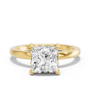 Image for Princess Lotus Basket Ring with Solitaire band