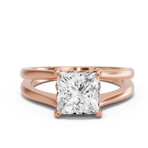 Image for Princess Lotus Basket Ring with Split Ring Solitaire band