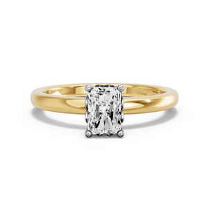 Image for Radiant Lotus Basket Ring with Solitaire band