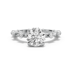 Image for Round Lotus Basket Ring with Floating Station band
