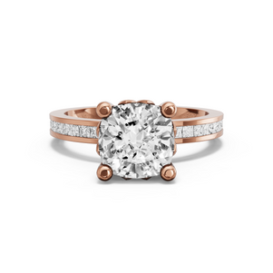 Image for Cushion Lotus Basket Ring with Channel band