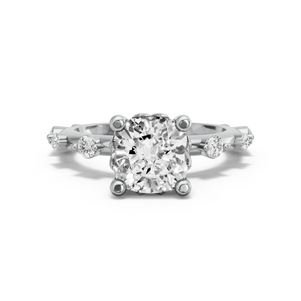 Image for Cushion Lotus Basket Ring with Floating Station band
