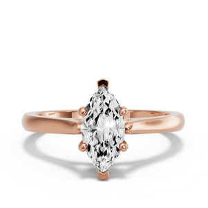 Image for Marquise Pave Basket Ring with Knife Edge Cathedral band