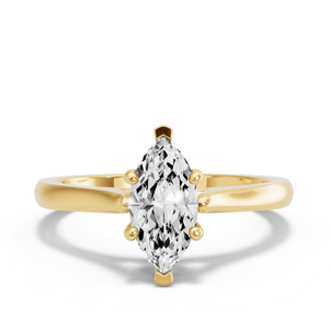 Image for Marquise Pave Basket Ring with Knife Edge Cathedral band