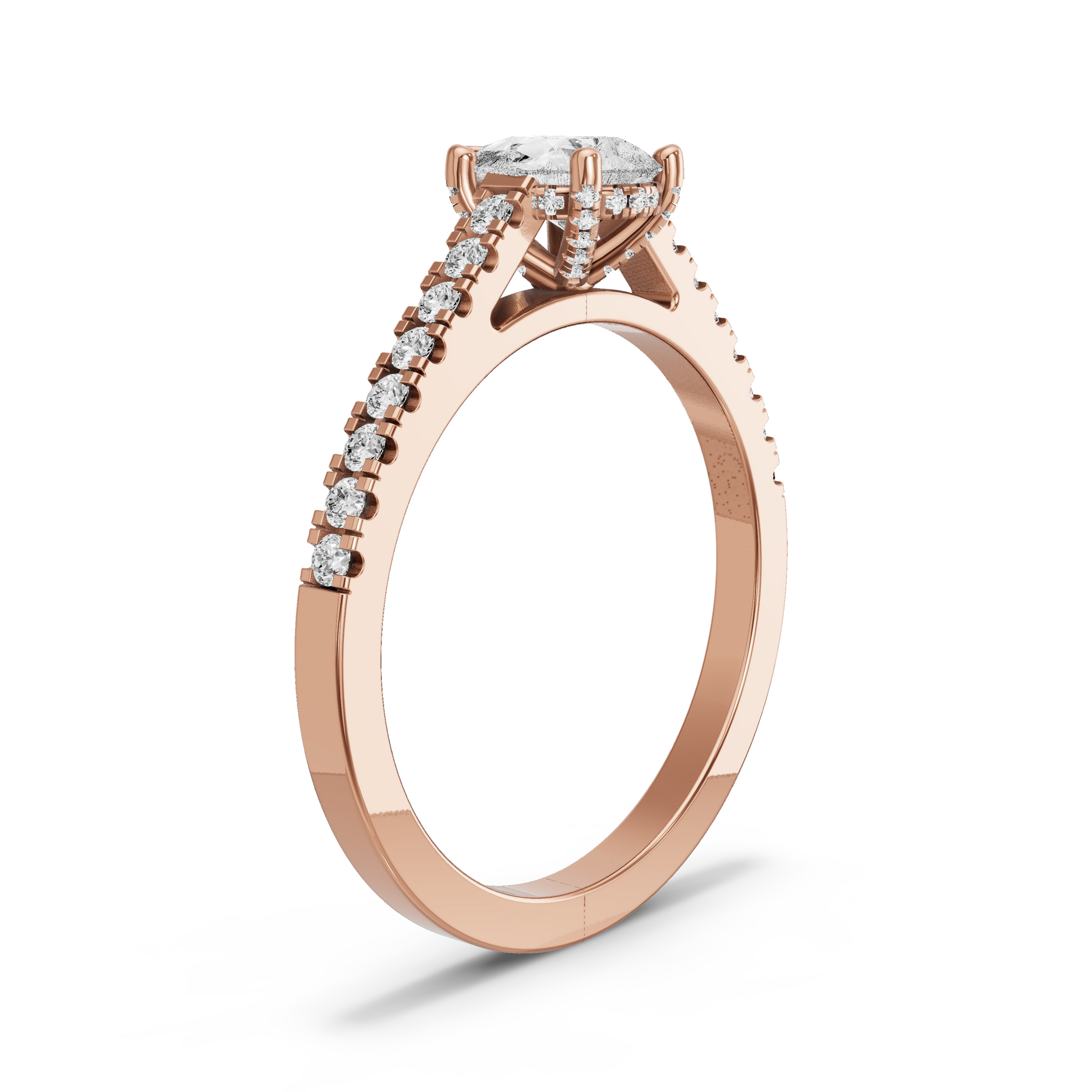 Image for pear-pave-basket-ring-with-cathedral-pave-band-in-10k-rose-gold