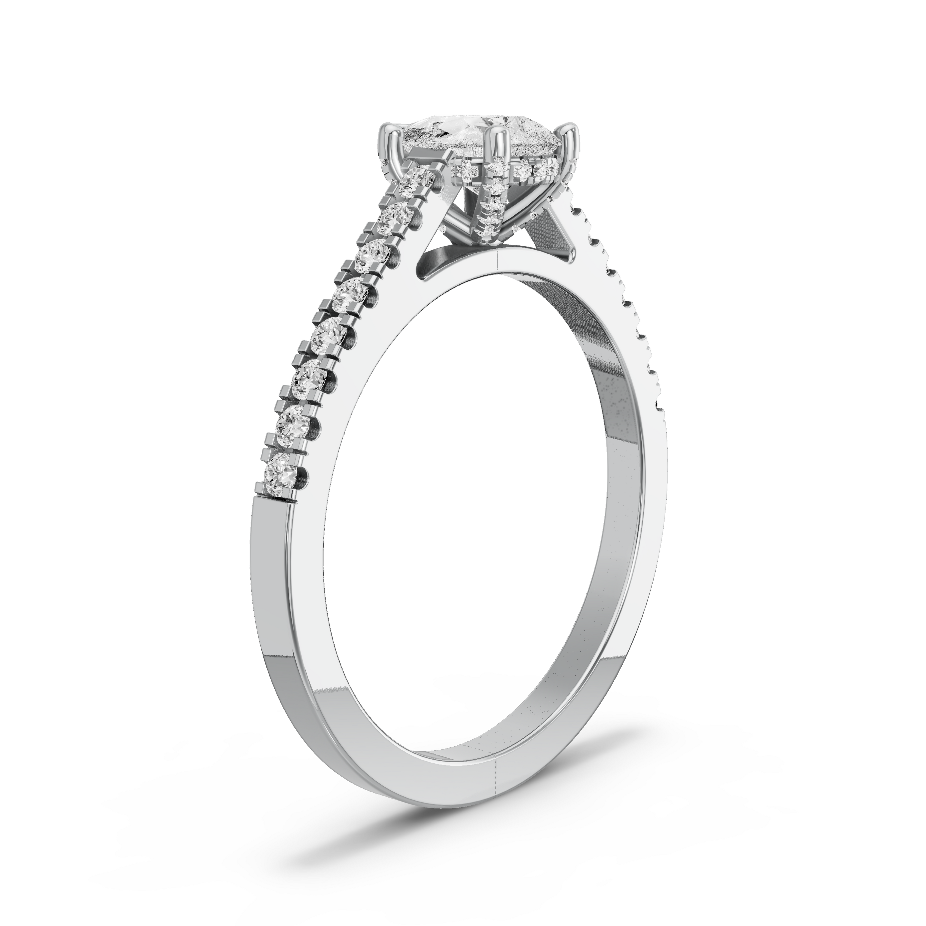 Image for pear-pave-basket-ring-with-cathedral-pave-band-in-14k-white-gold