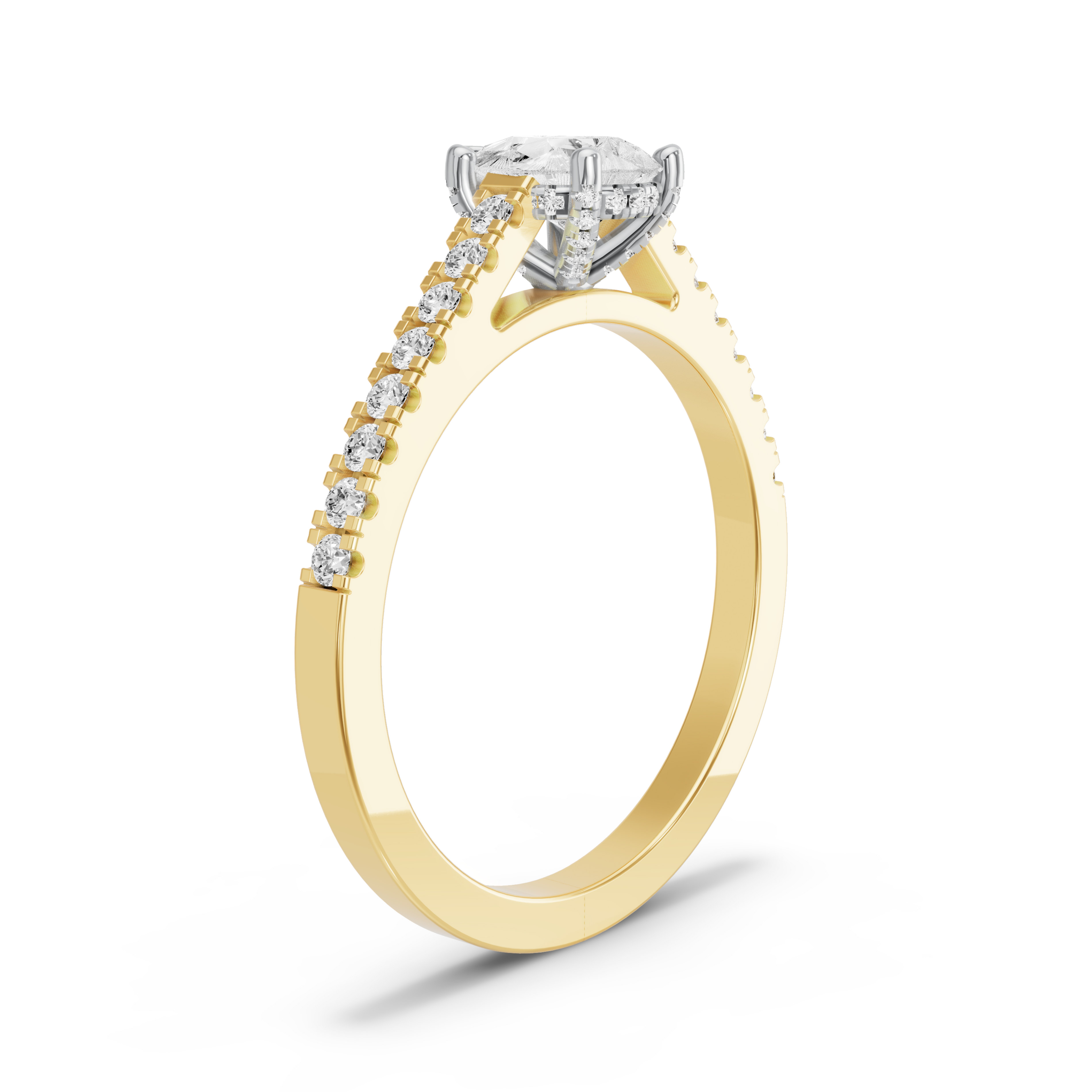 Image for pear-pave-basket-ring-with-cathedral-pave-band-in-18k-two-tone-yellow-gold