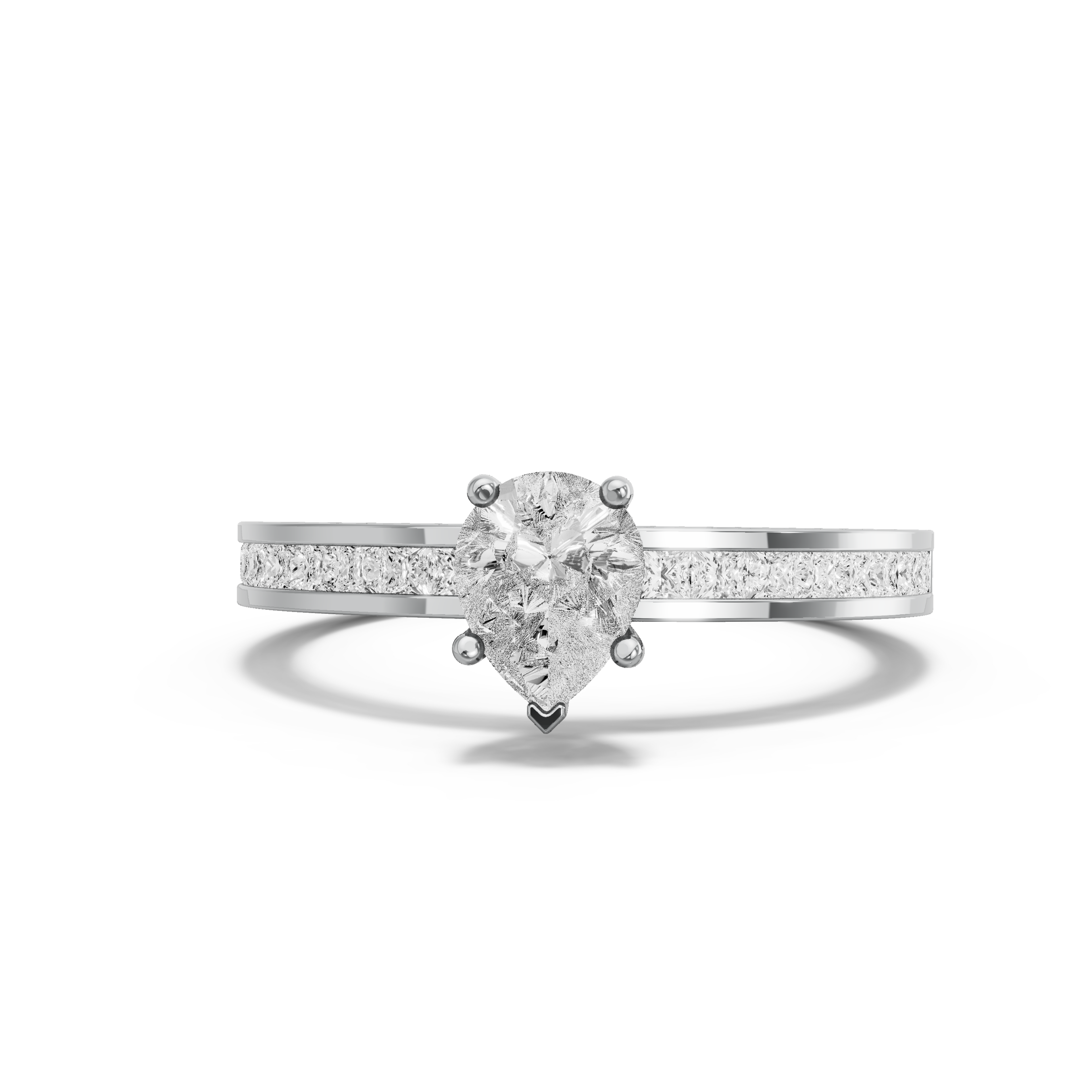 Image for pear-pave-basket-ring-with-channel-band-in-10k-white-gold