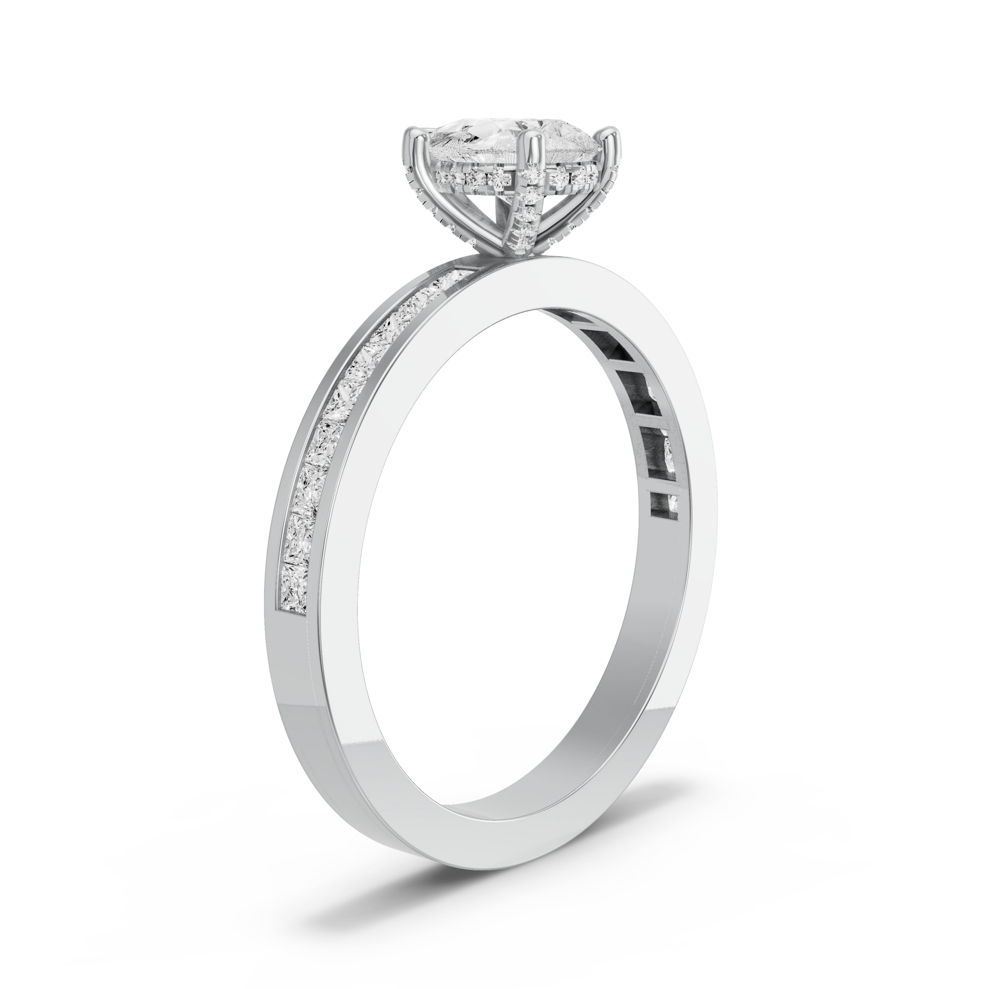 Image for pear-pave-basket-ring-with-channel-band-in-10k-white-gold
