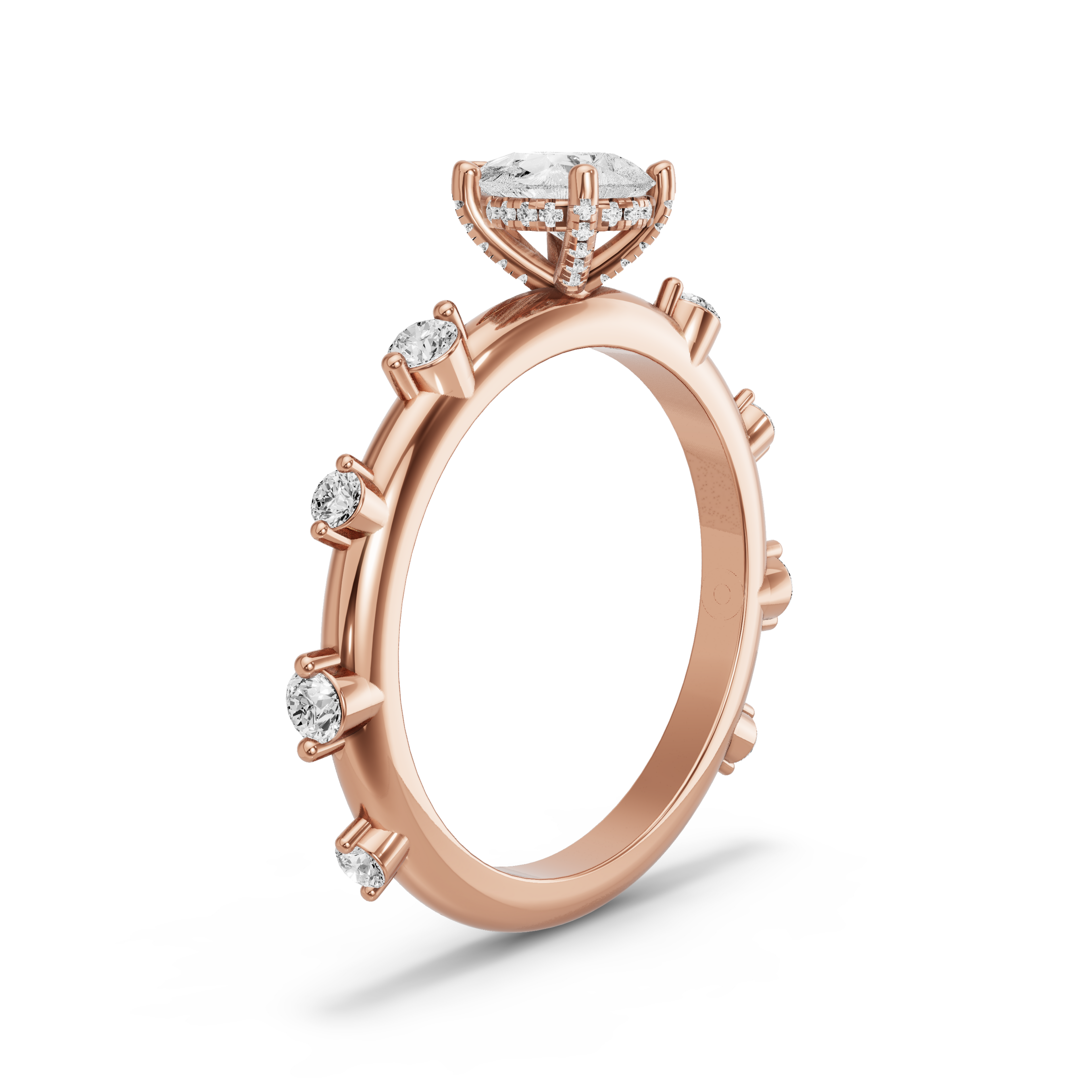 Image for pear-pave-basket-ring-with-floating-station-band-in-18k-rose-gold