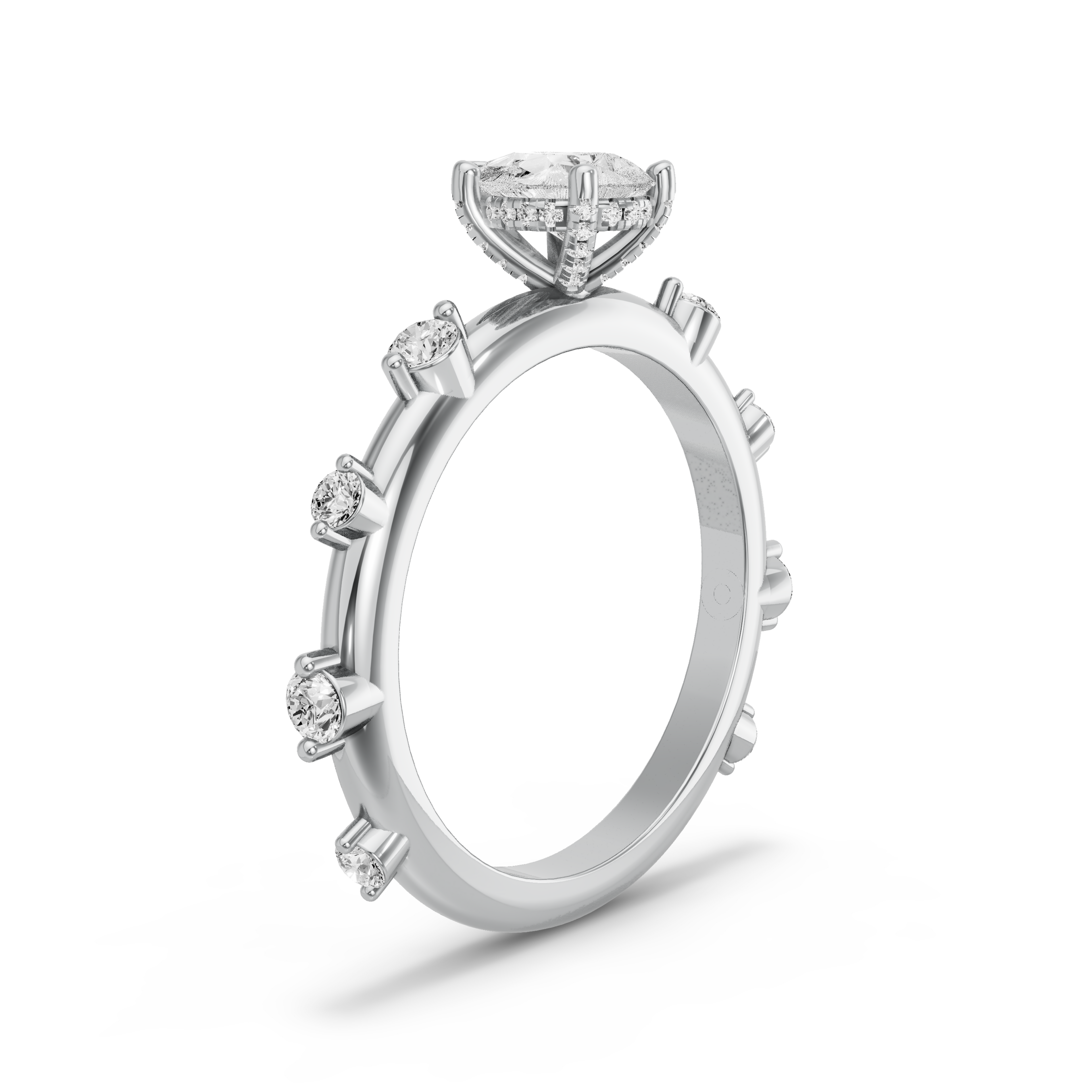 Image for pear-pave-basket-ring-with-floating-station-band-in-950-platinum
