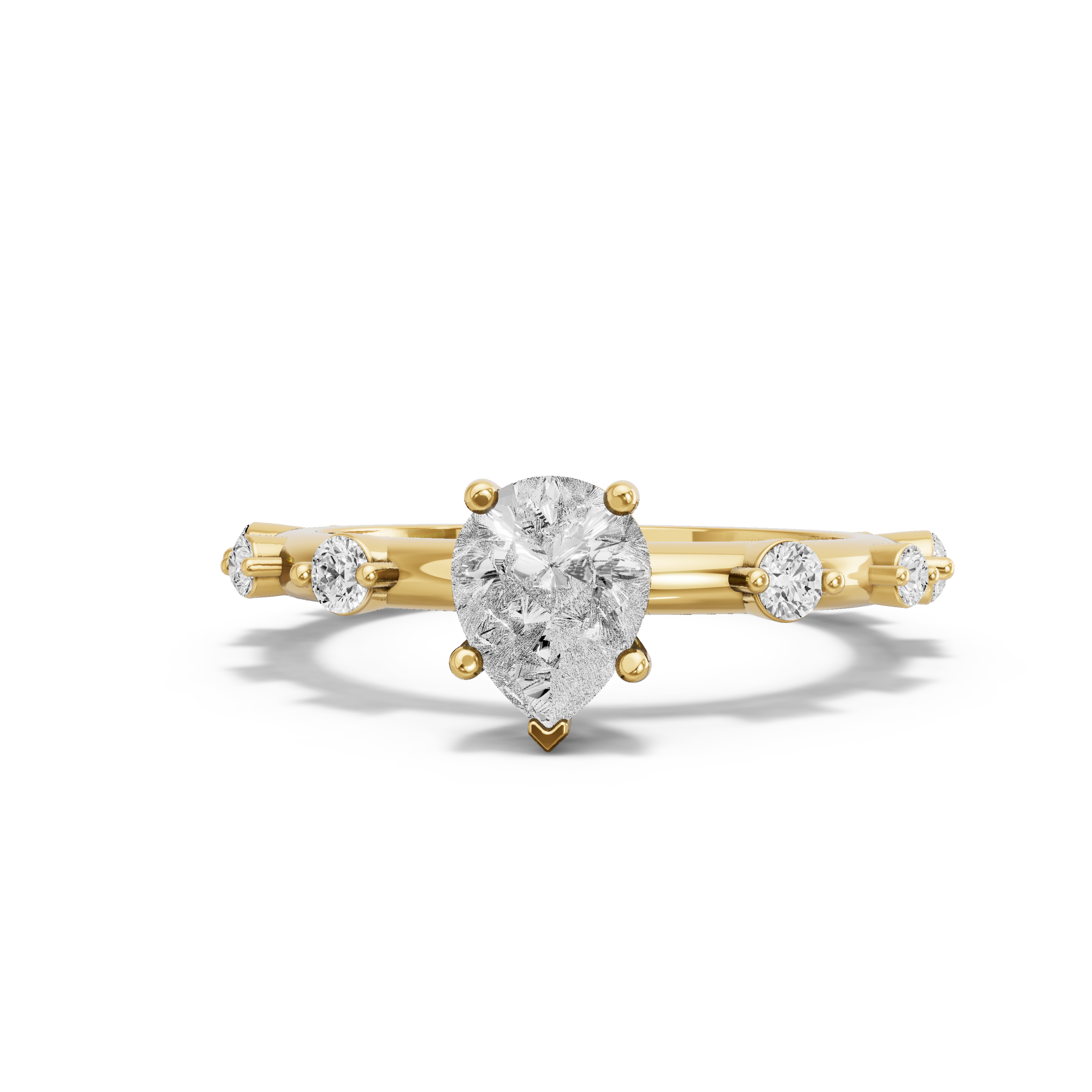 Image for pear-pave-basket-ring-with-floating-station-band-in-18k-yellow-gold