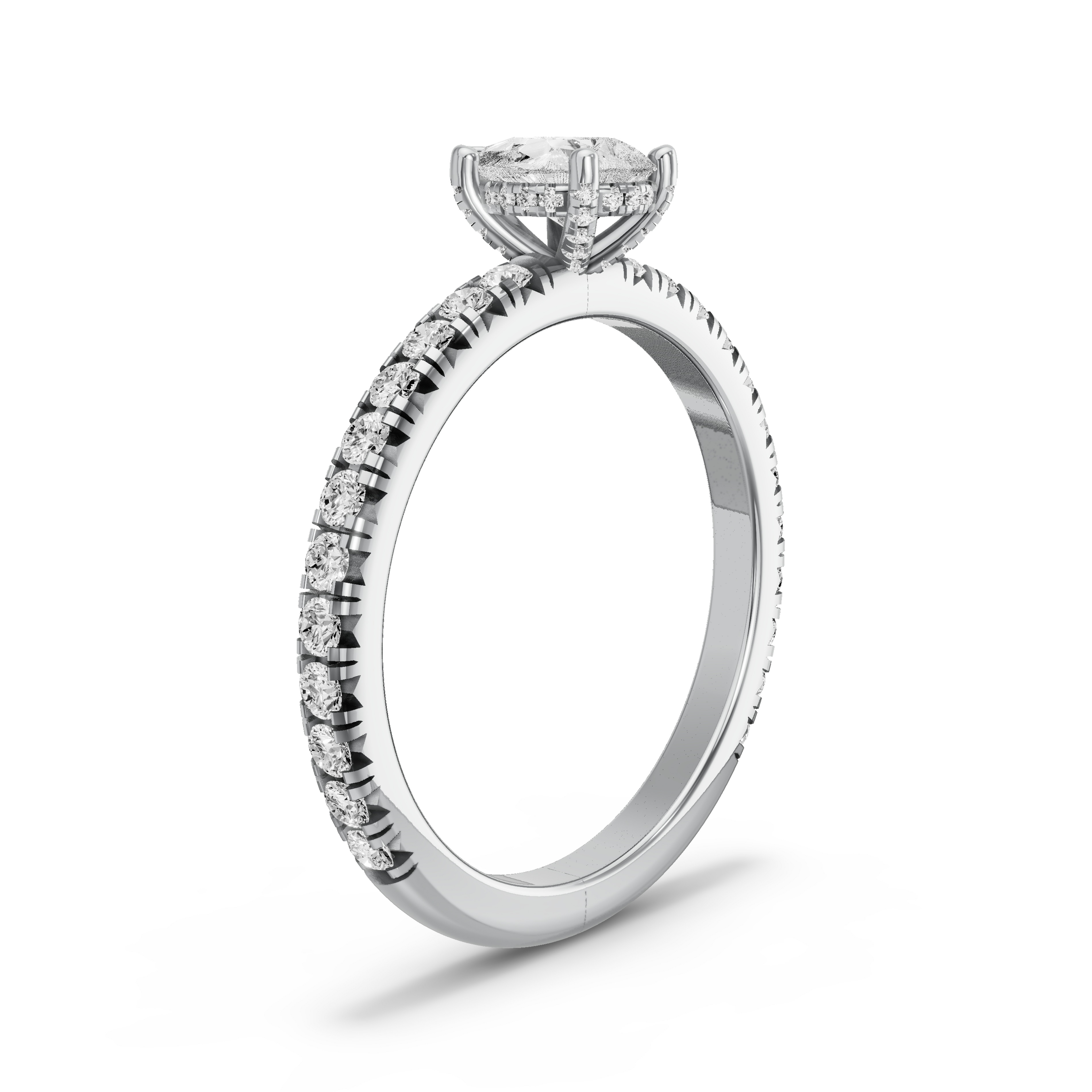 Image for pear-pave-basket-ring-with-french-pave-band-in-950-platinum