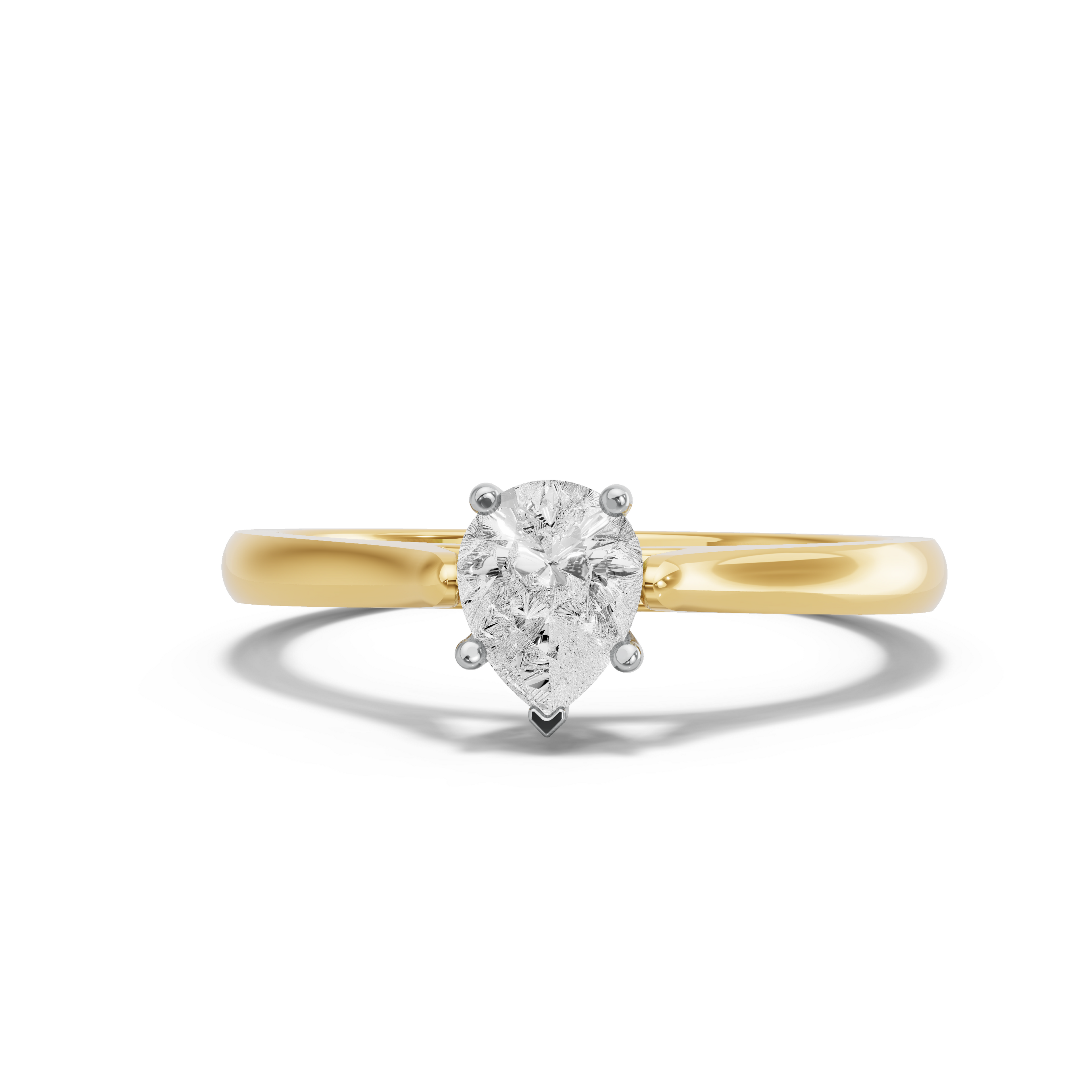 Image for pear-pave-basket-ring-with-knife-edge-cathedral-band-in-14k-two-tone-yellow-gold