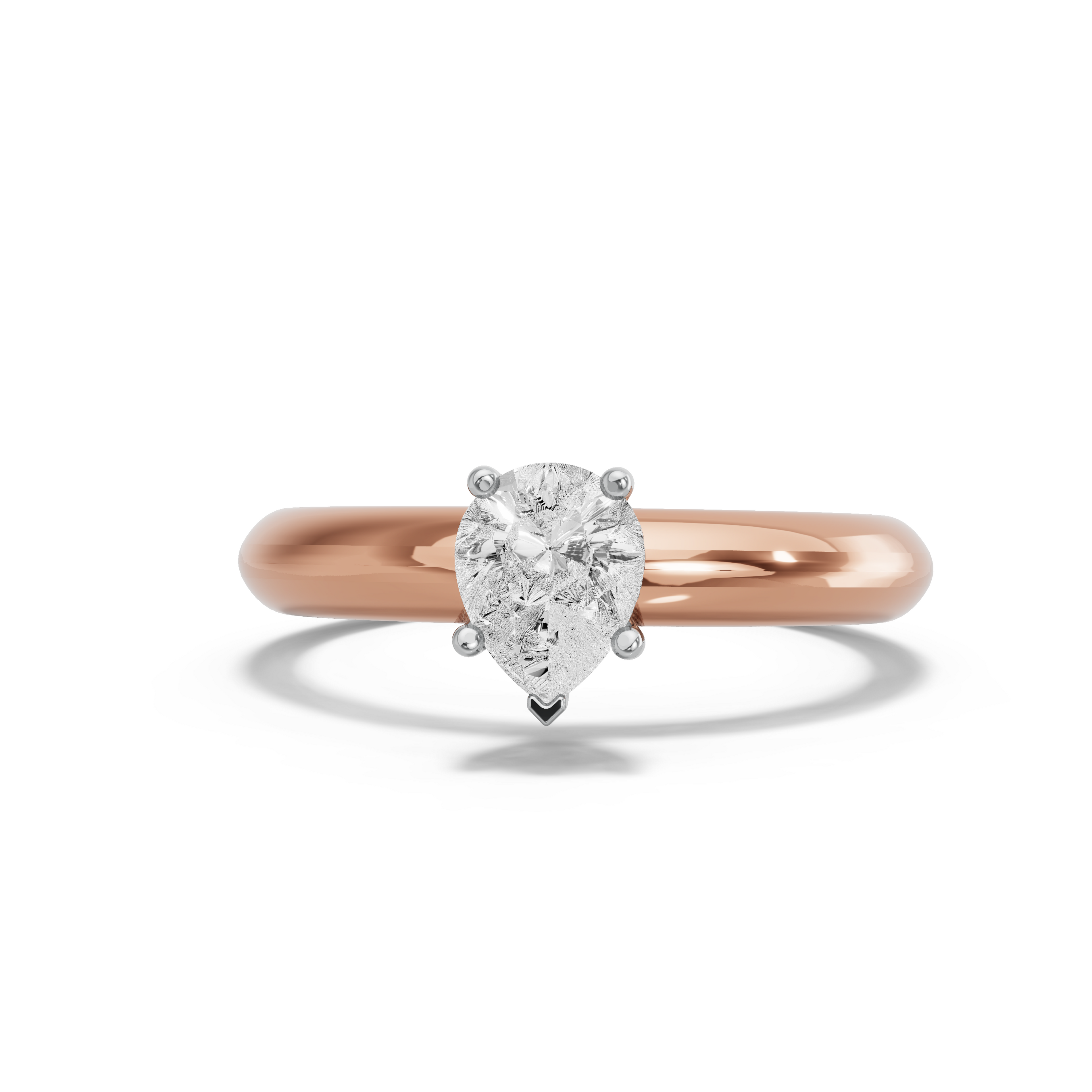 Image for pear-pave-basket-ring-with-knife-edge-solitaire-band-in-14k-two-tone-rose-gold