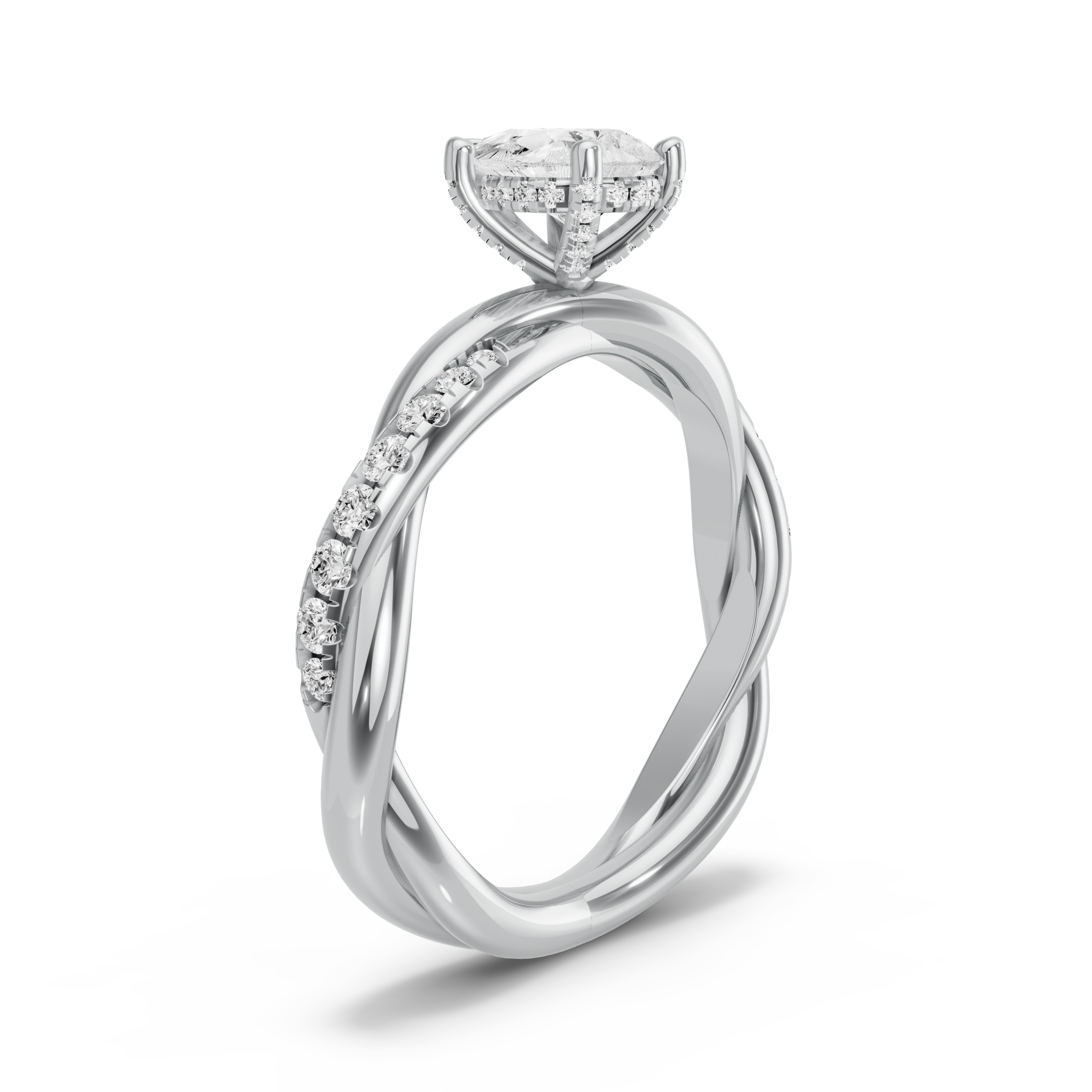 Image for pear-pave-basket-ring-with-rope-pave-band-in-18k-white-gold