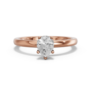 Image for Pear Pave Basket Ring with Solitaire band