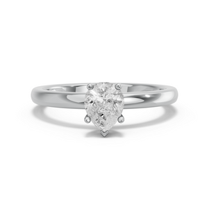 Image for Pear Pave Basket Ring with Solitaire band