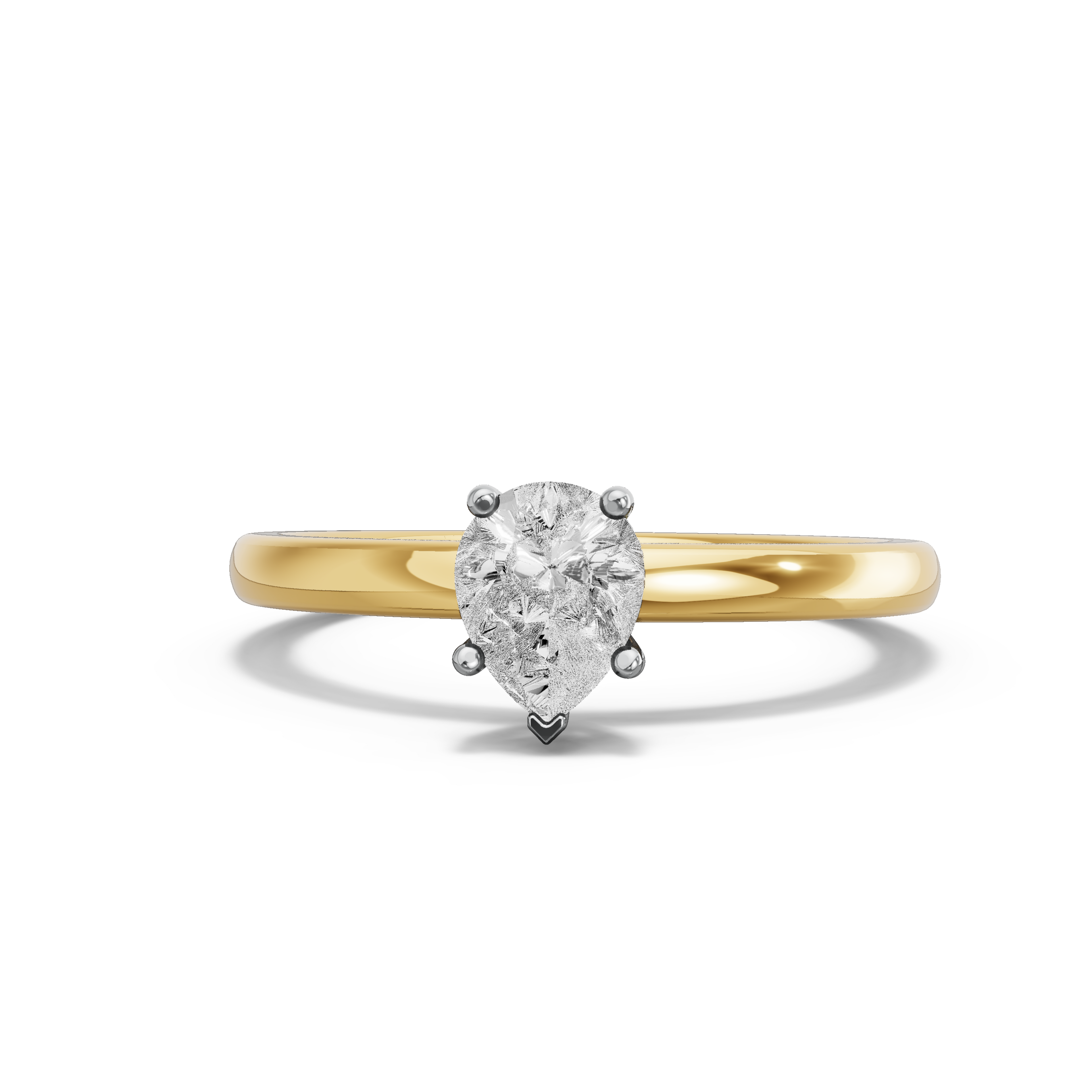 Image for pear-pave-basket-ring-with-solitaire-band-in-18k-two-tone-yellow-gold