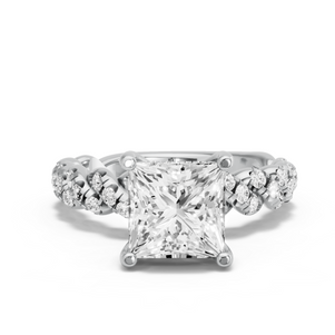 Image for Princess Pave Basket Ring with Twist Pave band