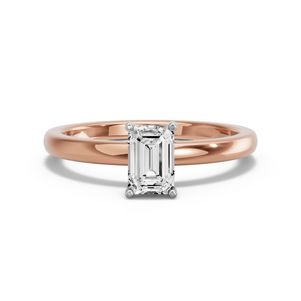 Image for Radiant Pave Basket Ring with Solitaire band