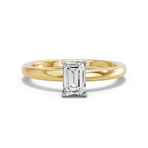 Image for Radiant Pave Basket Ring with Solitaire band